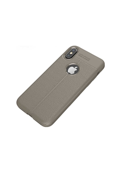 Apple Uyumlu iPhone XS Max 6.5 Kılıf Deri Tarzı Niss Silikon Case