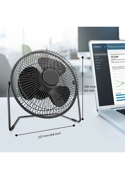 Hadron Hdx7251(2032) Fan Usb Metal 18x18Cm (503393685)