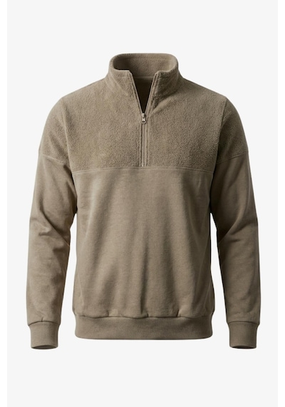 Manta 1/2 Zip Erkek Sweatshirt-31749 Kahve