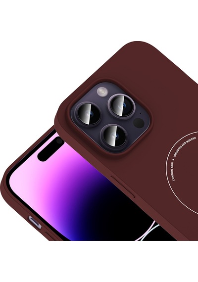 Maks Technology iPhone Uyumlu 14 Pro Max Kılıf M-safe Şarj Özellikli Kamera Korumalı Mkst Elio Sert Pc Kapak - Bordo Maks Technology iPhone Uyumlu 14 Pro Max Kılıf M-safe Şarj Özellikli Kamera Korumalı Mkst Elio Sert Pc Kapak - Bordo