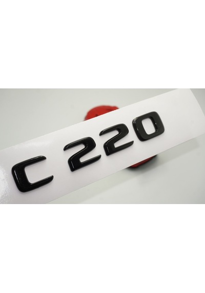 C 220 Bagaj Parlak Siyah ABS 3M 3D Yazı Logo