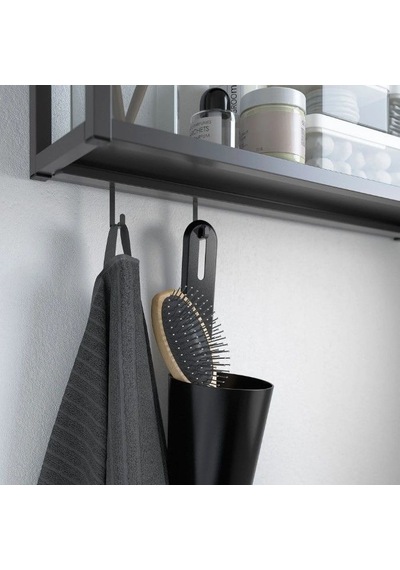 Ikea Enhet Banyo Askısı 2 Kancalı 2'li 6 X 24 Mm Siyah