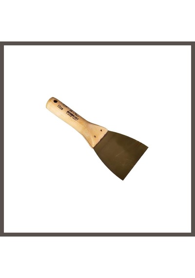 Bezos 802 10cm Ağaç Saplı Spatula 1 Adet Nxrlvng Çok Renkli