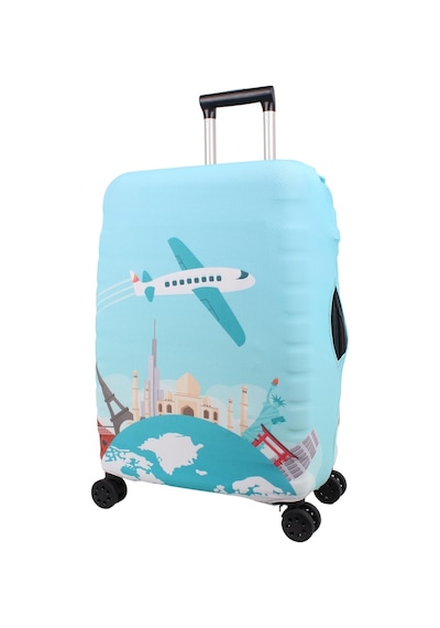 Bagacar Plane Büyük Orta Kabin Boy İçin 3 Lü Valiz Kılıfı Çok Renkli