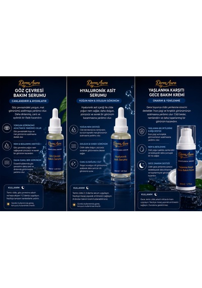 Dermaura Erkekler İçin Göz Çevresi Ve Yorgun Görünüm Karşıtı Set