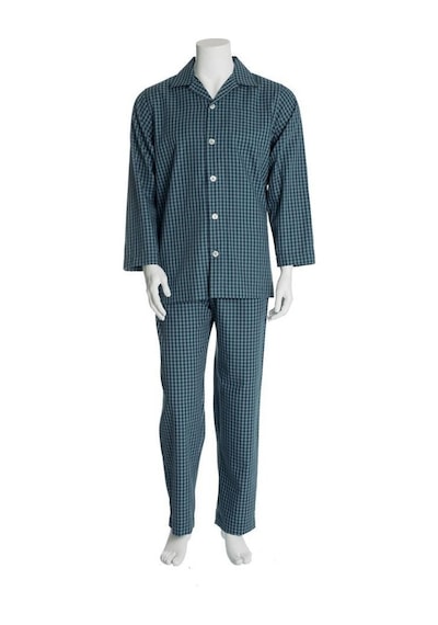 The Don Yeşil Lacivert Kareli Poplin Erkek Pijama Takımı