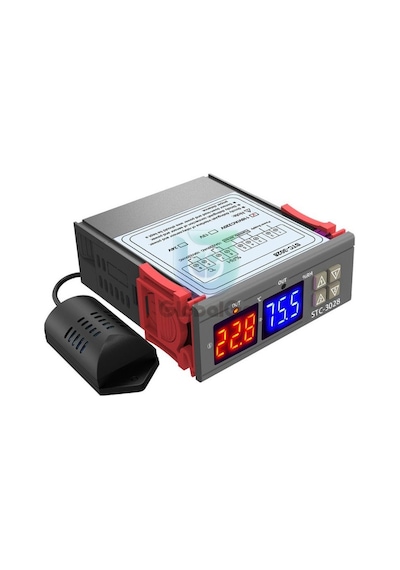STC -3028 Isı Ve Nem Termostatı Çift Ekran 220v