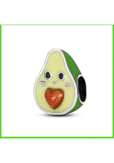 Avokado Charm Gümüş Kaplama