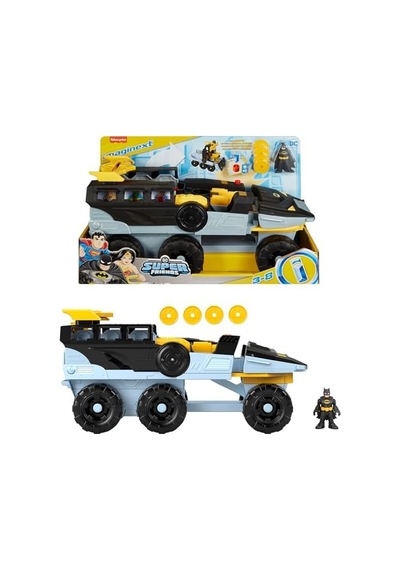 Imaginext Dc Super Dönüşebilen Bat-tank Imaginext Dc Super Dönüşebilen Bat-tank Ve Batman Figürü, Işık Ve Ses Efektleri Hvy04