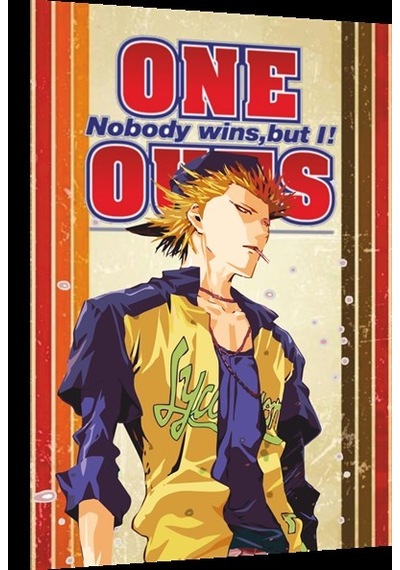 Toua Tokuchi One outs anime Retro ahşap poster