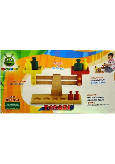 Karsan Oyuncak 066Kr Woodoy Ahşap Terazi