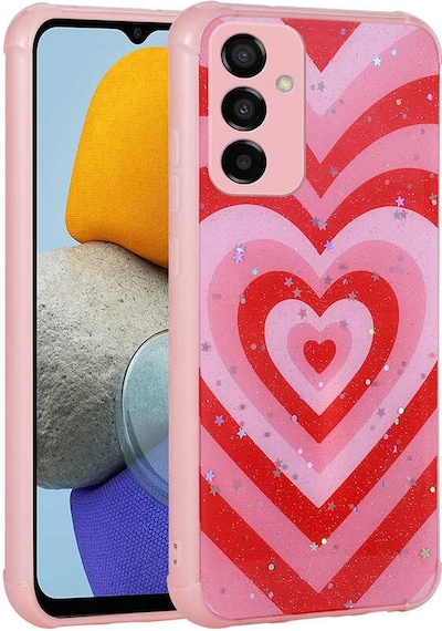 Zore Galaxy Uyumlu M23 Kılıf Simli Desenli Kamera Korumalı Parlak Popy Kapak - Kulübe Kulübe