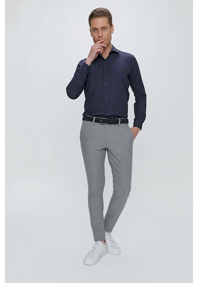 Efor P 1103 Slim Fit Gri Spor Pantolon Gri