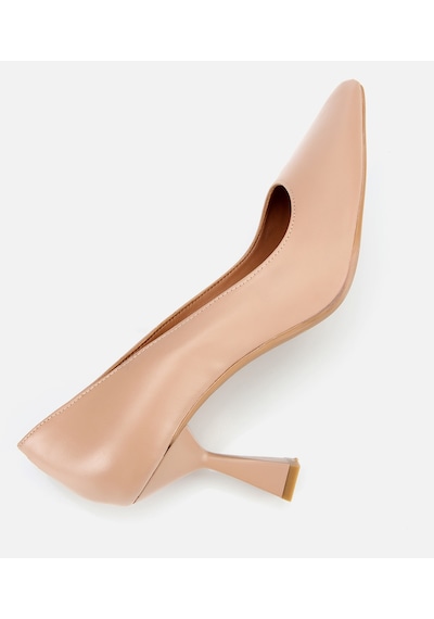 Hotiç Kadın Deri Bej Esnek Tabanlı İnce Topuklu Stiletto 01ayh312510a330 Bej