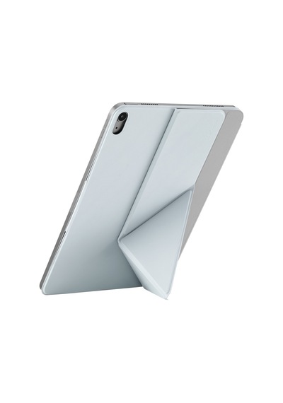 İpad Air 11 2025 M3 Uyumlu Pitaka Folio 3 Kalem Bölmeli Standlı Kılıf Mavi Kapaklı Kılıf