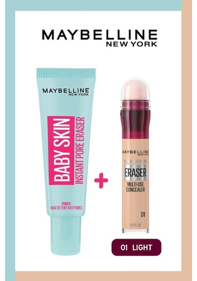 Maybelline New York Baby Skin Makyaj Bazı + Instant Eras 01