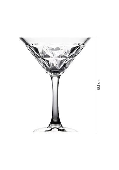 Paşabahçe Estrella 4 Kişilik Martini / Cup Bardağı 250cc Şeffaf
