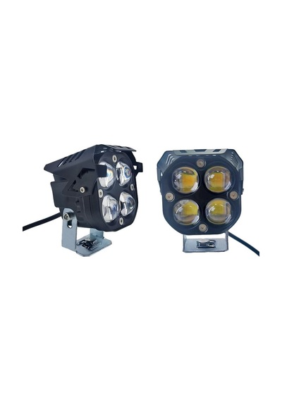 Space Offroad Sis Lambası Kırmızı Gündüz Ledli Çakarsız 7.8 X 7.8 X 7.1cm Set 12-60v / Lass366-1