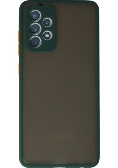 Newface Samsung Uyumlu Galaxy A72 Kılıf Montreal Silikon Kapak - Koyu Yeşil Koyu Yeşil