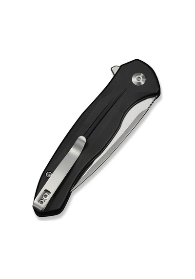 Civivi Button Lock Kitefin Black Aluminum Handle Satin Finished 14c28n Blade Kamp Çakı Siyah