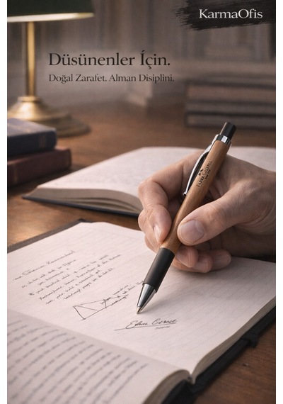 Faber-castell Ambition Armut Ağacı Tükenmez Kalem Alman Üretim, Doğal Ahşap Gövde, Prestij Serisi Diğer