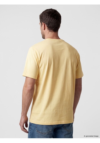 Lcwaıkıkı Classic Sarı %100 Pamuklu Regular Fit Basic Tişört