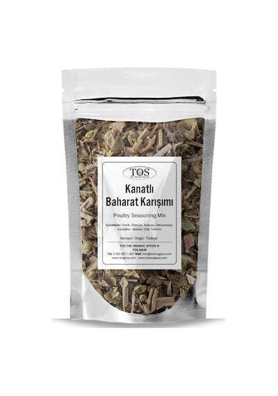 Tos The Organic Spices Kanatlı Baharat Karışımı 250 G