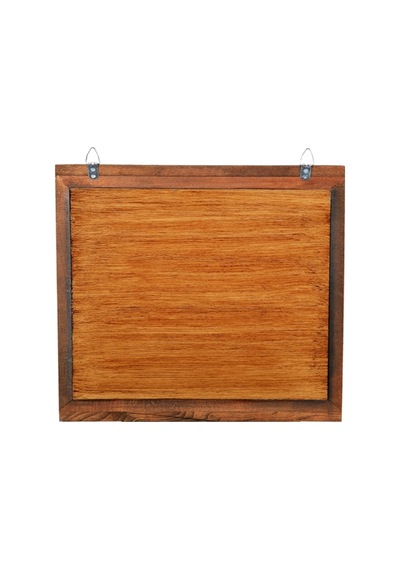 Aynalı Ahşap Şaraplık Viski Bira Salon Bar Duvar Dekoru 44X49 Cm