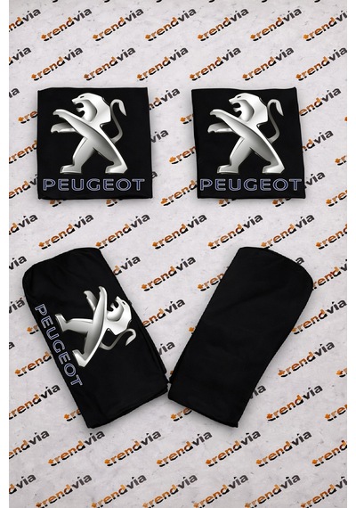 Peugeot Eski Logolu Oto Koltuk Kılıfı Ön Arka Set Penye Universal Koltuk Koruyucu Servis Kılıfı 88494811