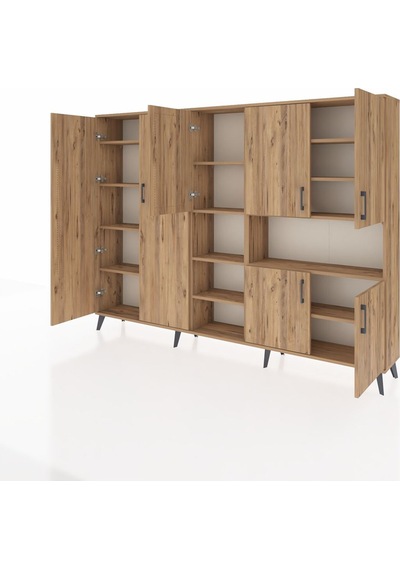 Arges Dolap 13 Raflı 7 Kapaklı 220x30x163 Çam-çam Atlas Çam - Atlas Çam Arges Dolap 13 Raflı 7 Kapaklı 220x30x163 Çam-çam Atlas Çam - Atlas Çam