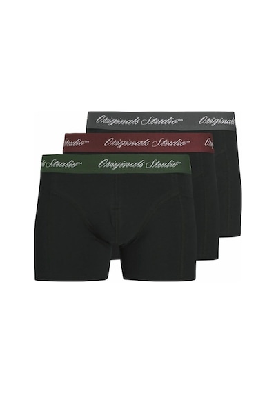 Jack & Jones Jacnorrebro 3'lü Paket Boxer 12287141 Siyah
