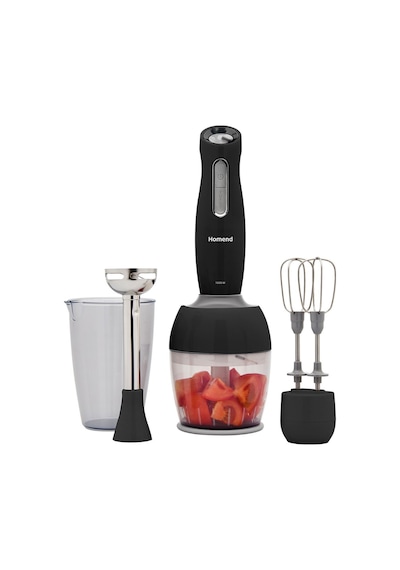 Homend Handmaid 1908H Blender Set Siyah Gri
