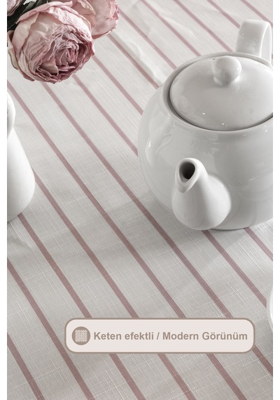 Elart Lara Masa Örtüsü Digital Baskılı 160x220 Cm Gülkurusu Gülkurusu