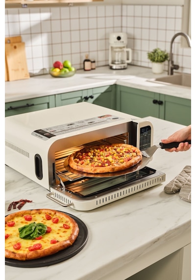 Karaca Multicrust Artisan Retro Pizza Makinesi & Airfryer