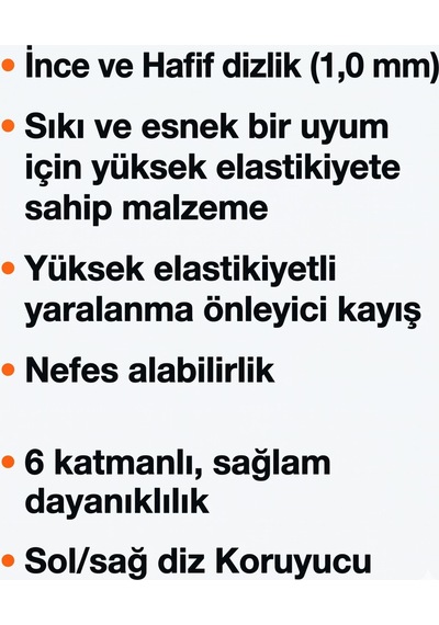 Nöro Dinamik Patella Tendon Bandı Dizlik Ayarlanabilir Bandaj Koruyucu Ateli 4 Yönlü Esneme Koş Spor Aleti