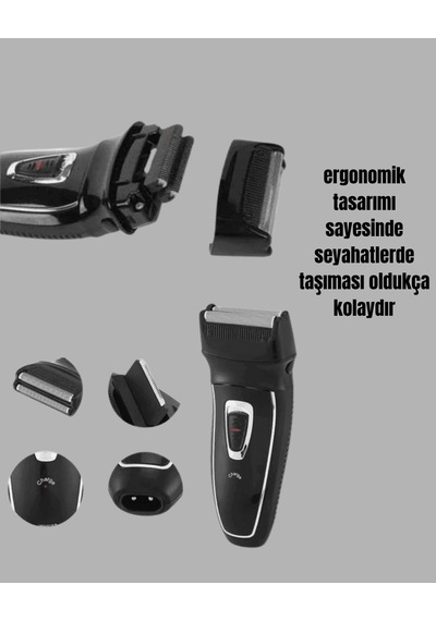 Yıkanabilir Şarj Göstergeli Kablosuz Erkek Tıraş Makinesi Diğer