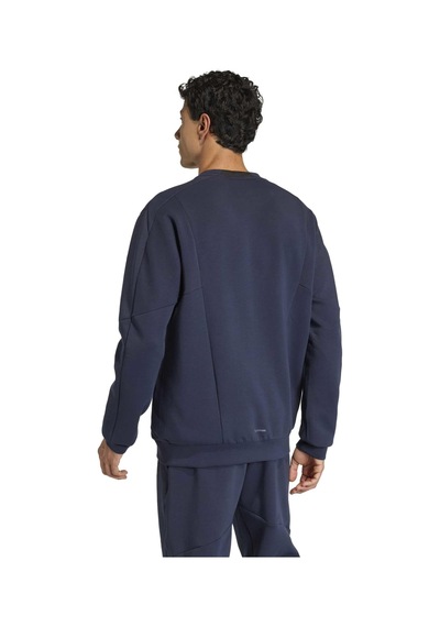 Legınk Adidas Erkek Günlük Kapşonlu Eşofman Üstü D4t Crew Sweats Ka4811 Lacivert