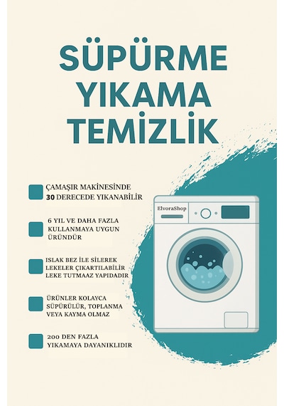 Renkli Halı Salon Halısı Makinede Yıkanabilir Kaymaz Taban Halı Krem Çok Renkli