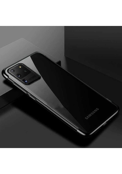 Galaxy S20 Ultra Köseleri Renkli Kamera Korumali Seffaf Kilif 417267120