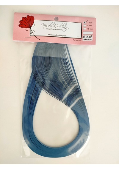 Quilling Kağıt Şerit 3mm Kraliyet Mavisi
