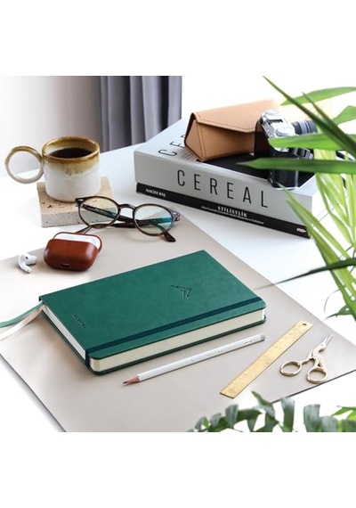 A5 Bullet Journal Noktalı Defter 140 Gr. 80 Yaprak Forest 124-Pembe