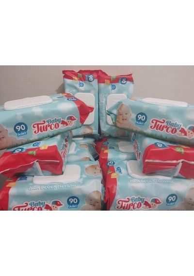 Baby Turco Islak Havlu Mendil 90Lı 12 Paket