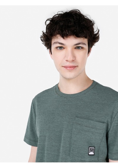 Colin's Colins Normal Kesim Bisiklet Yaka Baskılı Yeşil Erkek Kısa Kol Tişört Cl1066740 Q1.v1 Grn Yeşil