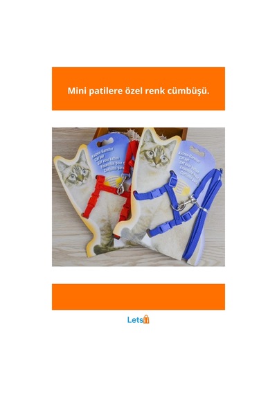 Ayarlanabilir Renkli Kedi Tasması 120cm