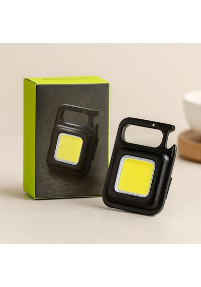 Cob Anahtarlık Feneri Usb Şarjlı 3in1 Mıknatıslı, Kapak Açacak
