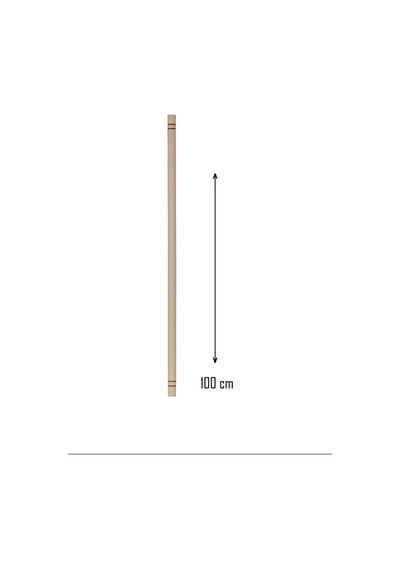 Jenerik Ahşap 100 Cm Hamur Açma Şekillendirme Oklavası Royaleks-56041