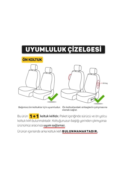 Oto Pandami Mitsubishi Eclipse 2017 Uyumlu 1+1 Krem Tay Tüyü Koltuk Kılıfı