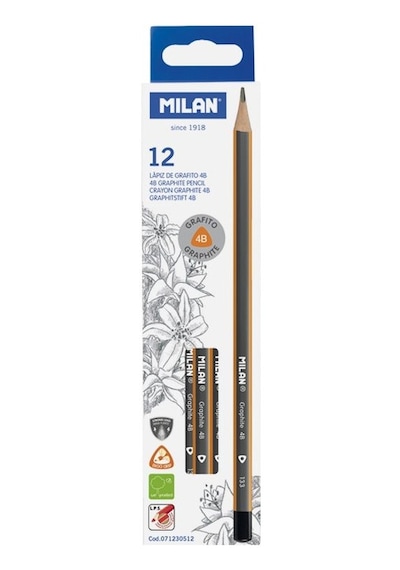 Milan 71230512 Graphıte 4b Üçgen Kurşun Kalem - 12 Adet