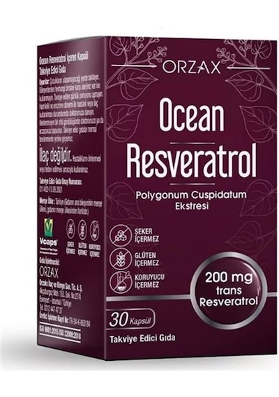 Ocean Resveratrol Takviye Edici Gıda 30 Kapsül