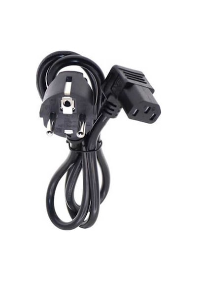 1.8 Metre C13 Power Kablo - 90 Derece L Uç Dik Açılı Güç Kablosu